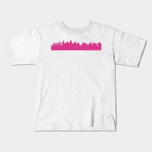 Aschaffenburg skyline pink Kids T-Shirt